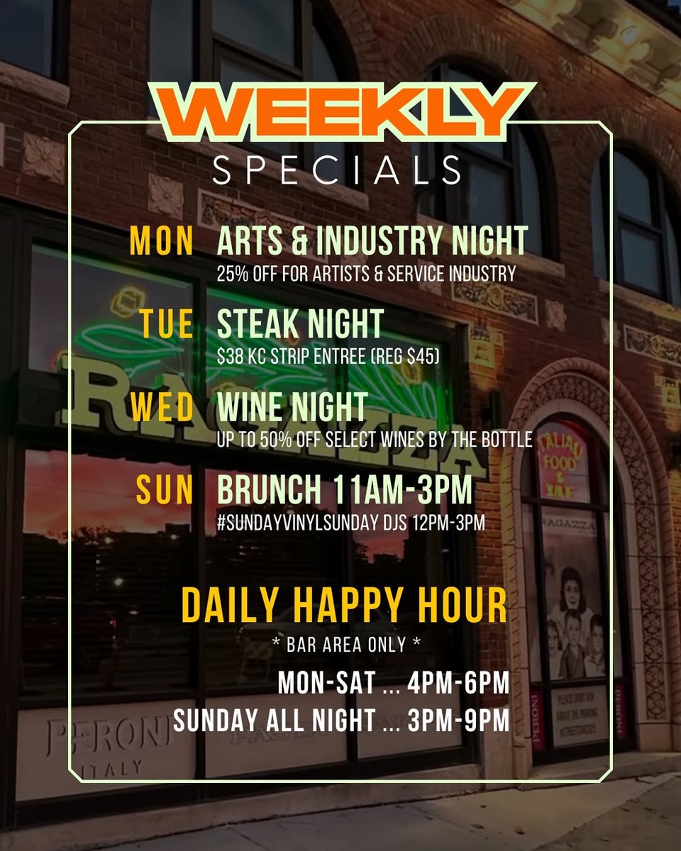 Weekly specials board